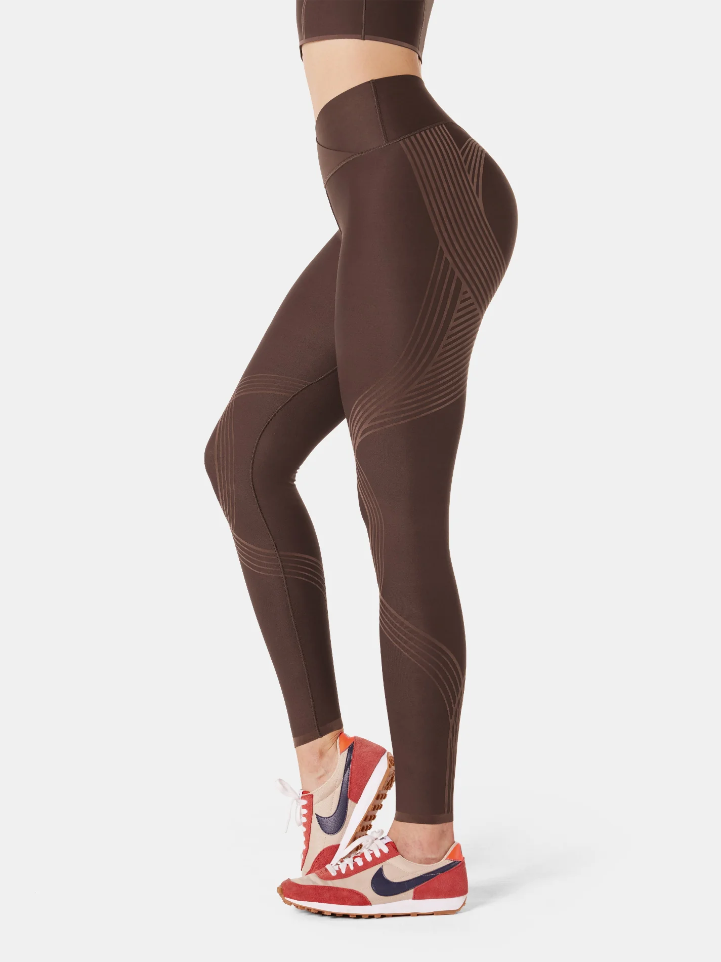 Body Sculpt Faux Leather Leggings (Reversible Wear) - Image 28
