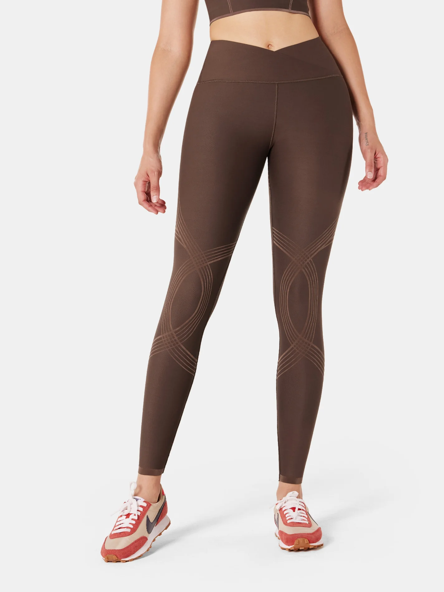Body Sculpt Faux Leather Leggings (Reversible Wear) - Image 33