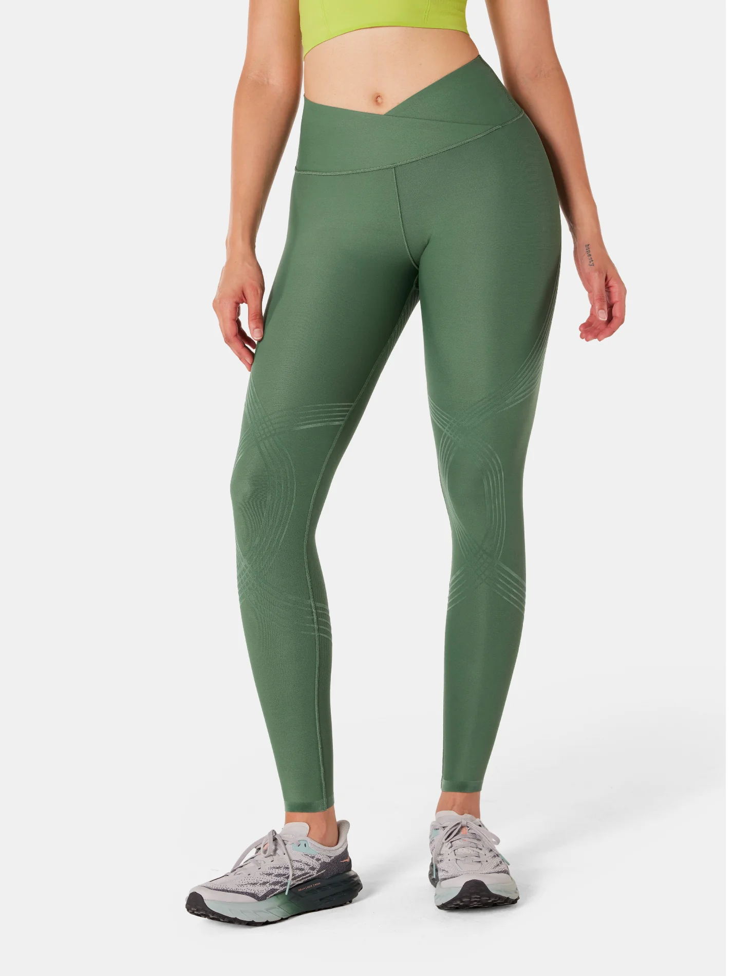 Body Sculpt Faux Leather Leggings (Reversible Wear) - Image 6