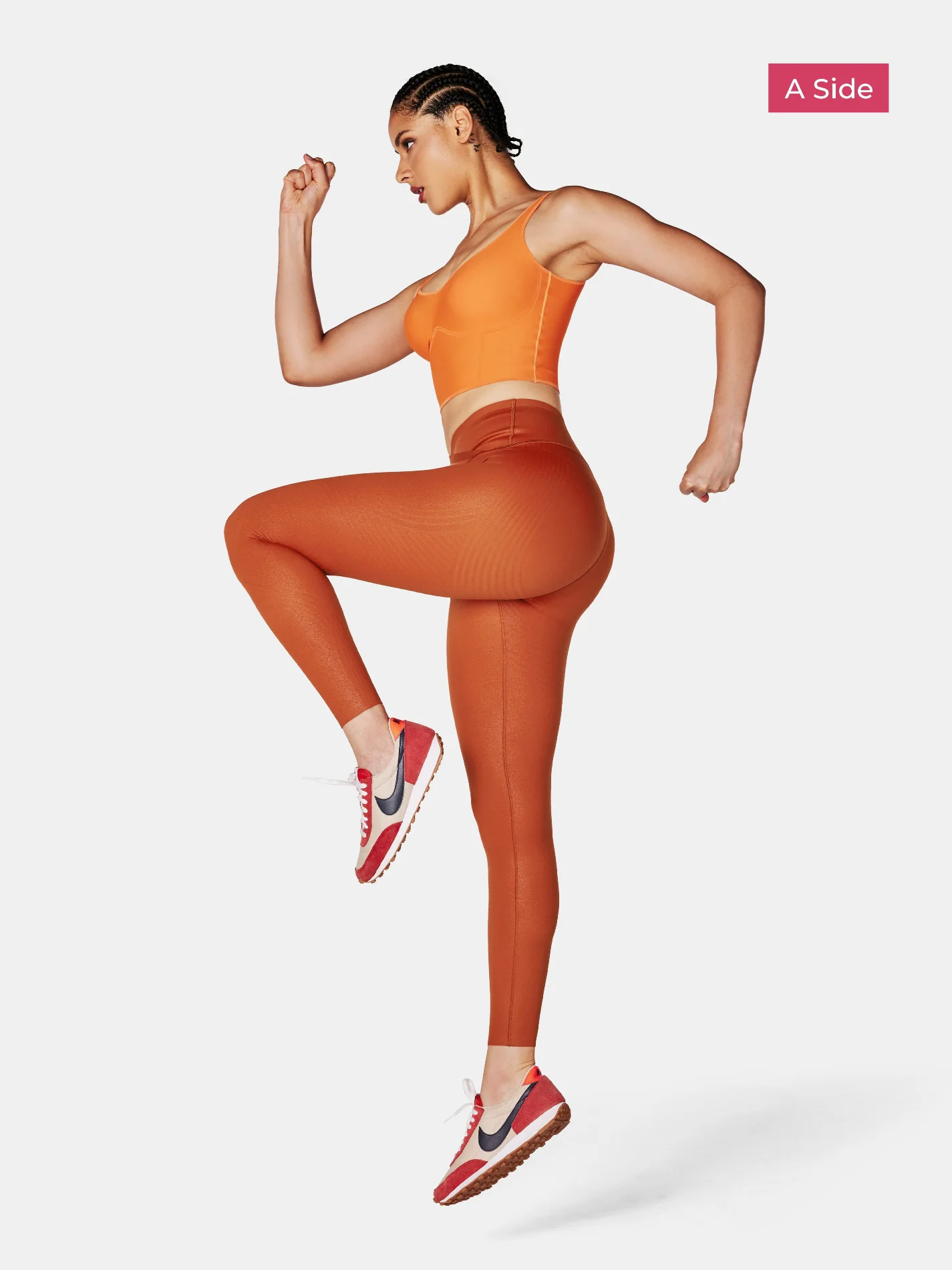 Body Sculpt Faux Leather Leggings (Reversible Wear) - Image 60