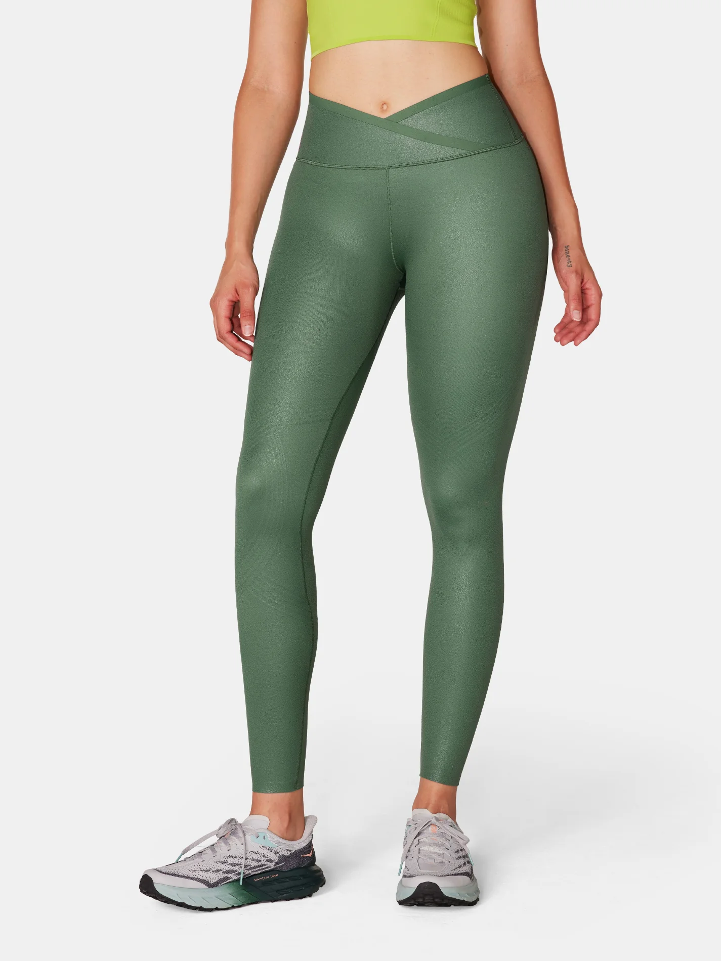 Body Sculpt Faux Leather Leggings (Reversible Wear) - Image 71