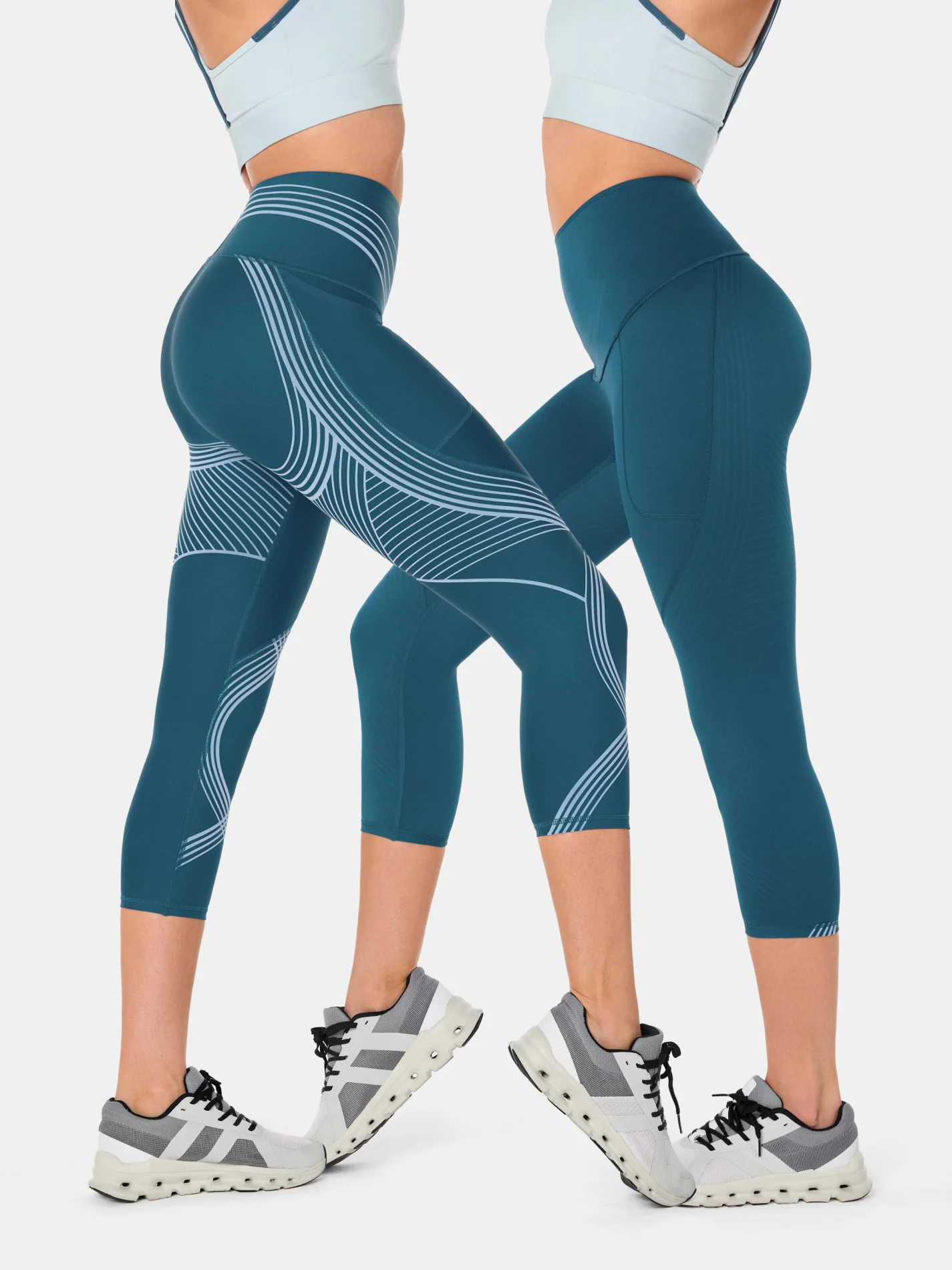 Body Sculpt Side Pocket Capri Leggings 2.0 (Reversible Wear) - Image 36