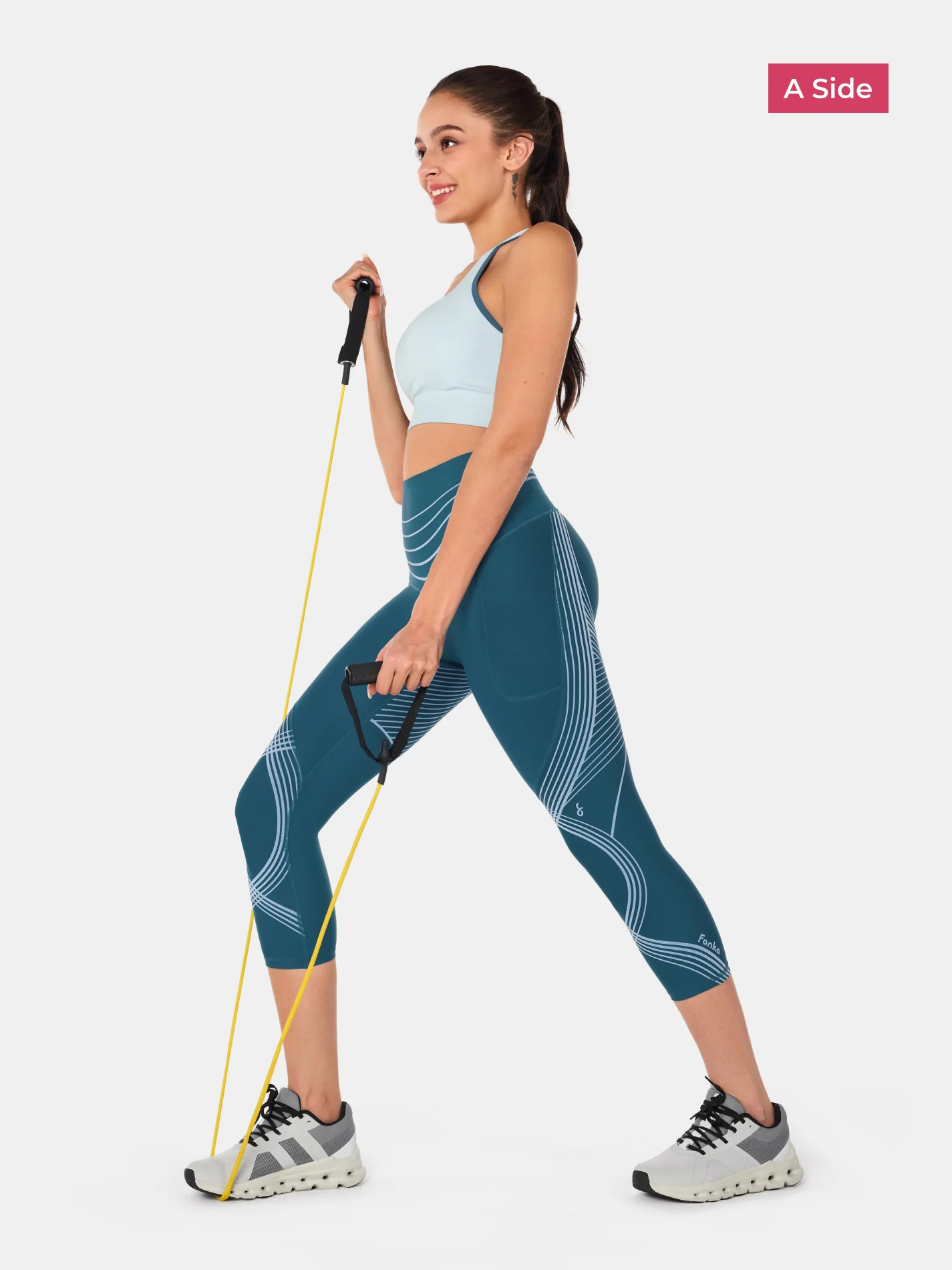 Body Sculpt Side Pocket Capri Leggings 2.0 (Reversible Wear) - Image 37