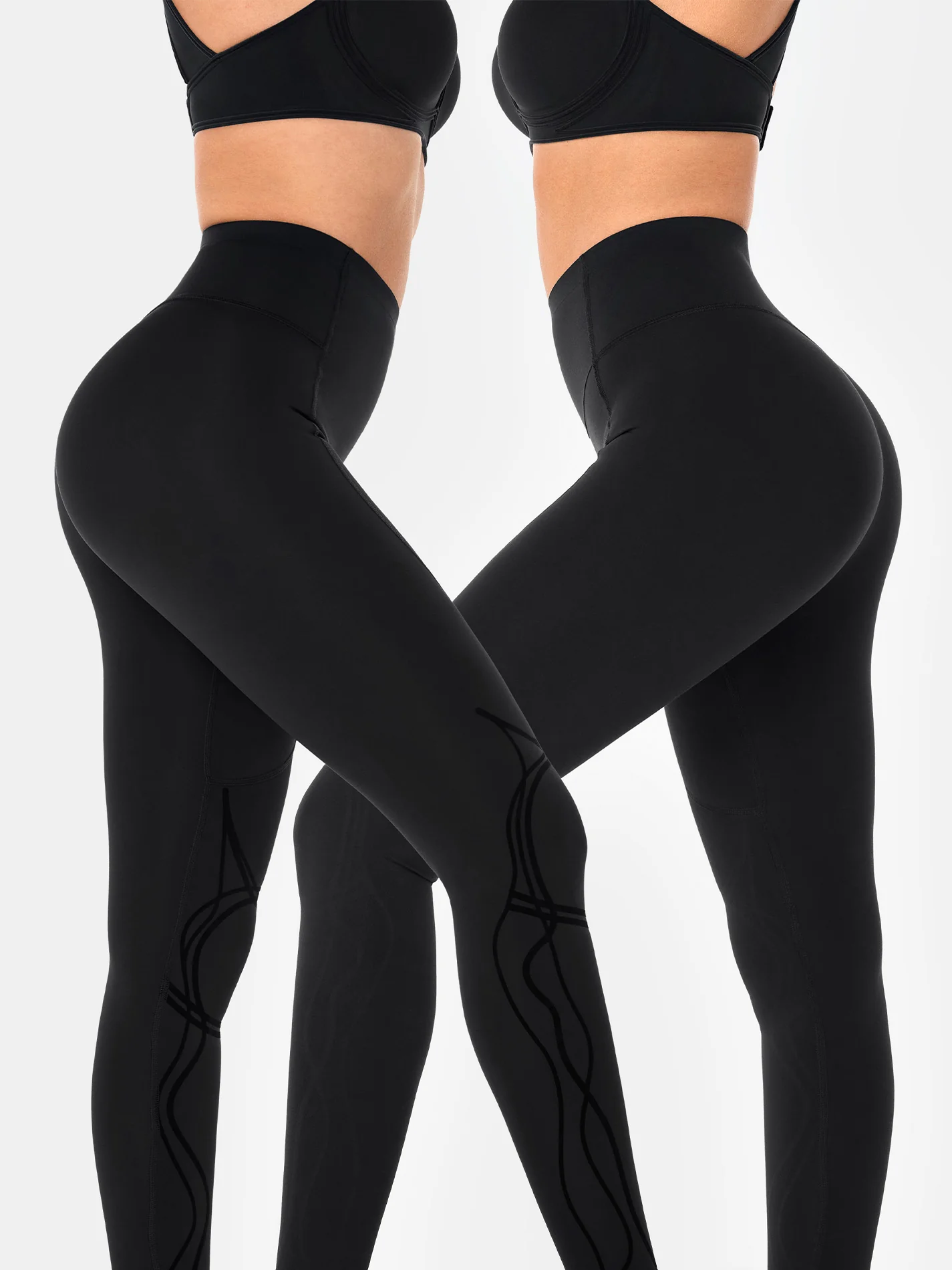 Body Sculpt Two Way Temp Leggings (Reversible Wear) - Image 4