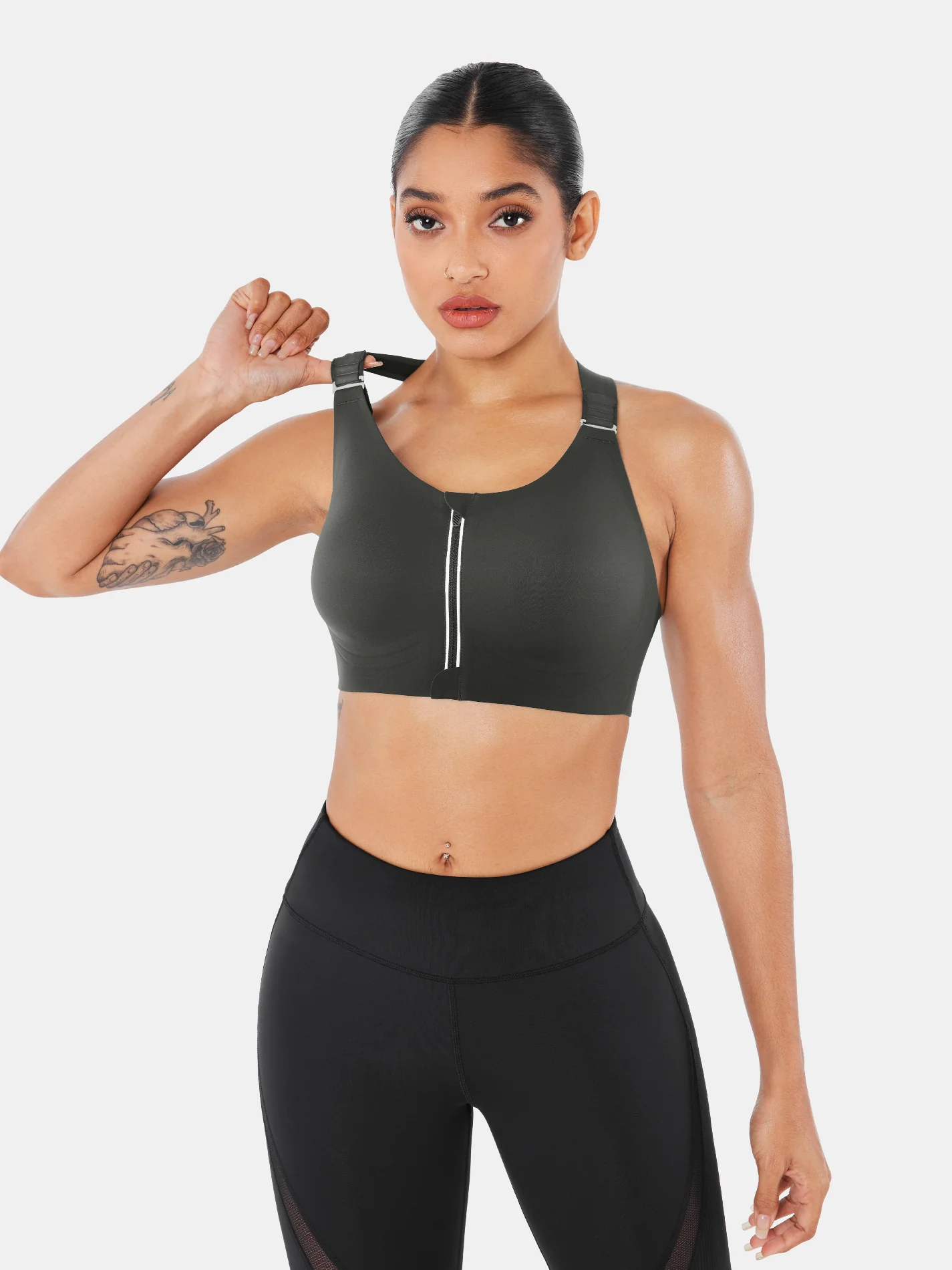 SpeedDry™ Front Zip Sports Bra - Image 19