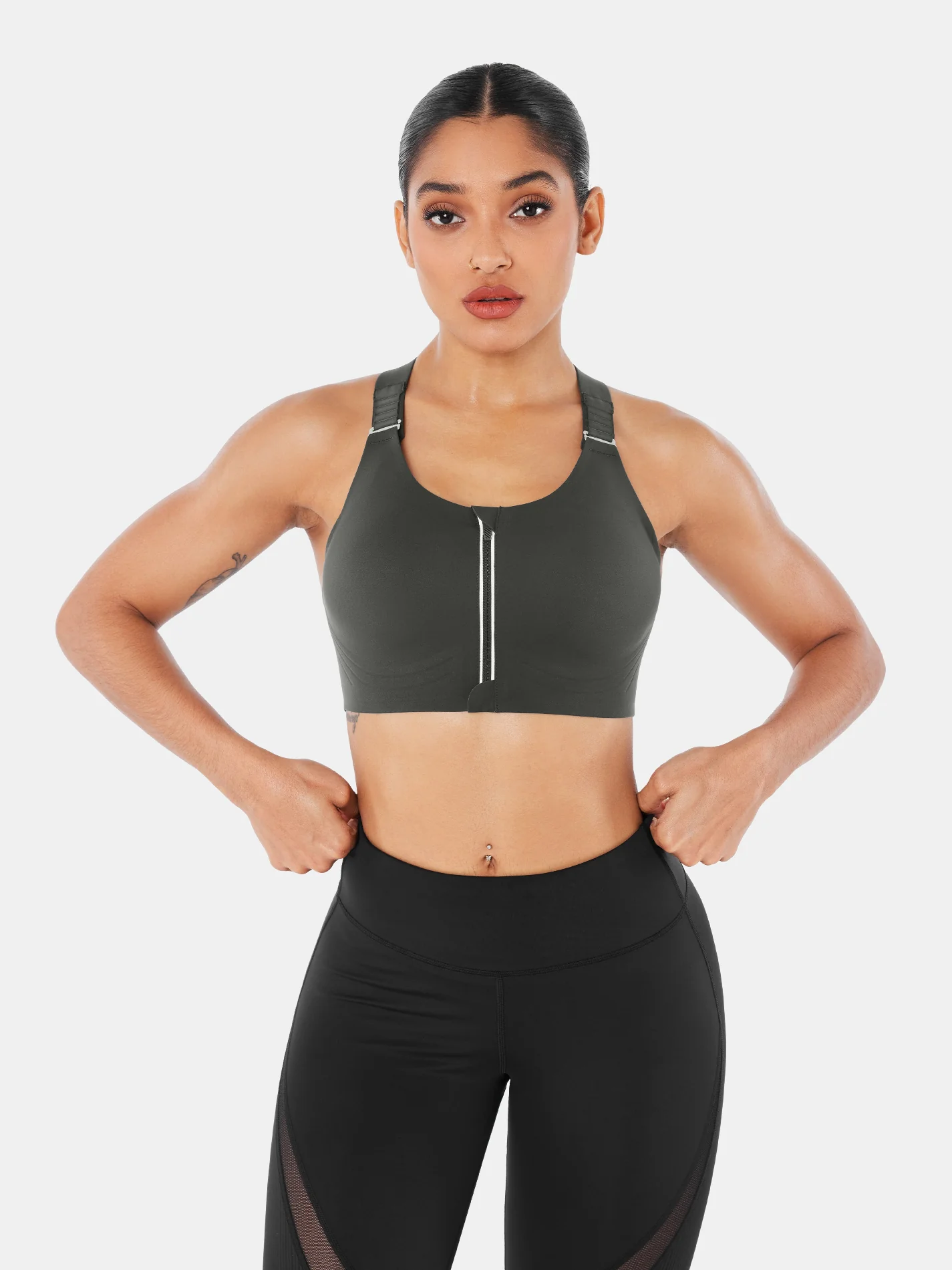 SpeedDry™ Front Zip Sports Bra - Image 20